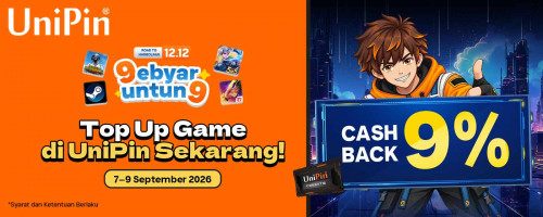 Rayakan 9EBYAR UNTUN9! Dapatkan Cashback Spesial Road to HARBOLNAS di UniPin!